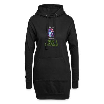 Gamergirl - Born To Game Forced To Touch Grass - Sweat-shirt à capuche long Femme - noir - Devant