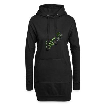 2006 - Hoodie-Kleid - Schwarz - Vorne