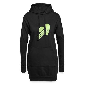 Geschenk für Jarik - Hoodie-Kleid - Schwarz - Vorne