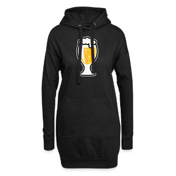 XSnice bulbeuse (3 couleurs) - Sweat-shirt à capuche long Femme - noir - Devant