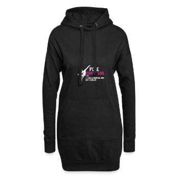 Poledance Pole Tänzerin Stangentanz Pole Fitness - Hoodie-Kleid - Schwarz - Vorne