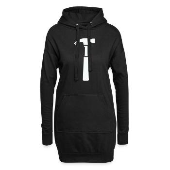 hammer - Hoodie-Kleid - Schwarz - Vorne