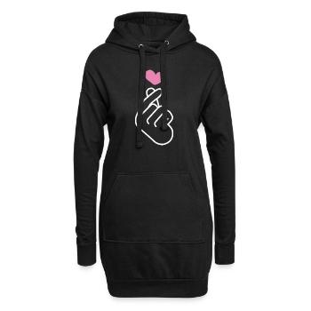 K Pop Finger Korean Pop K-Pop Snap Musik Geschenk - Hoodie-Kleid - Schwarz - Vorne