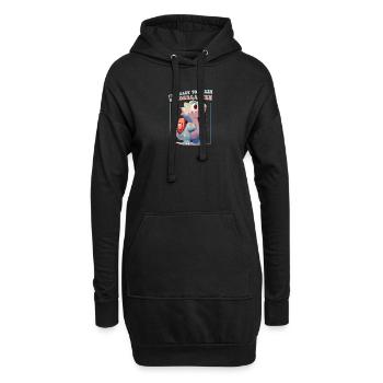 Rawr T Rex Dinosaur Kids - Je suis prêt à écraser - Sweat-shirt à capuche long Femme - noir - Devant