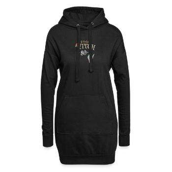 Witch Funny HallowQueen 81st Birthday Halloween - Hoodie Dress - black - Front