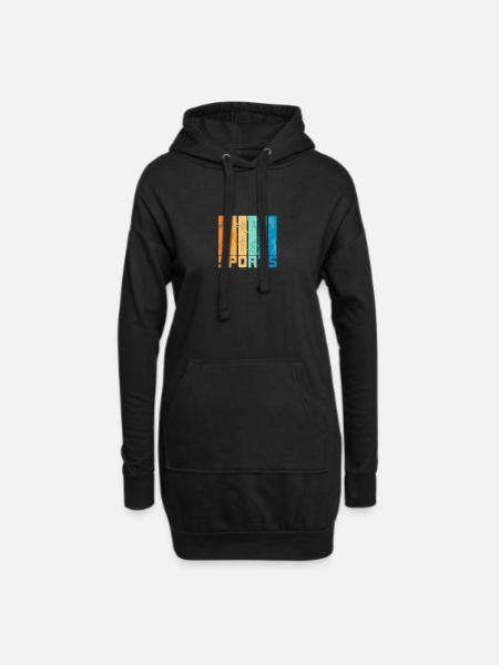 Sports - Hoodie-Kleid - Schwarz