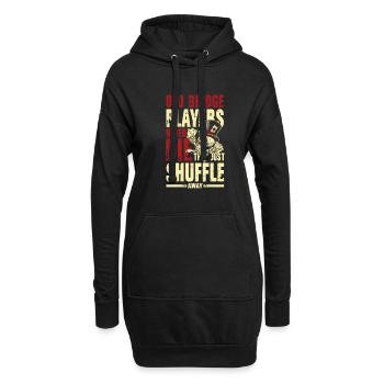 Old Bridge Players They Just Shuffle - Hoodie-Kleid - Schwarz - Vorne