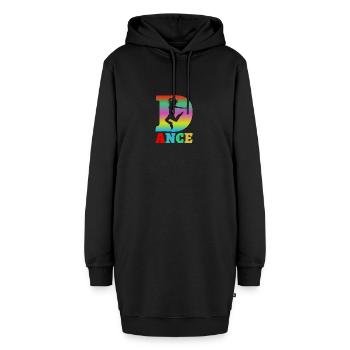 dance - Sweat-shirt à capuche long Femme - noir - Devant