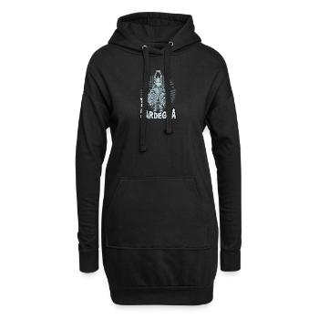 Sardinien Sardischer Nuraghenkrieger Bronzetto - Hoodie-Kleid - Schwarz - Vorne