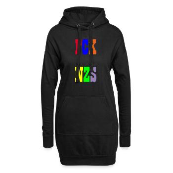 FCK NZS - Hoodie-Kleid - Schwarz - Vorne