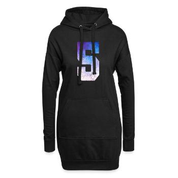 Ausgabe 6 – 6. Jubiläumsgeschenk - Hoodie-Kleid - Schwarz - Vorne
