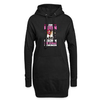 Reiten Pferdeliebhaber Reiterhof Pferde - Hoodie-Kleid - Schwarz - Vorne