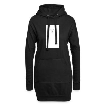 Das Leben ist, was du es backst Mixer-Design - Hoodie-Kleid - Schwarz - Vorne