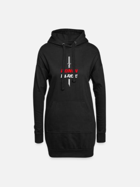 Ronin Klinge Samurai Katana - Hoodie-Kleid - Schwarz