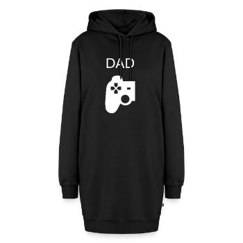 Gamer Vater Sohn Partnerlook Gaming Controller - Hoodie-Kleid - Schwarz - Vorne