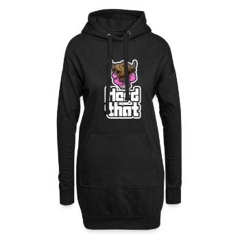Schottland Kalb Rind Bauer Tier Kuh Färse - Hoodie-Kleid - Schwarz - Vorne