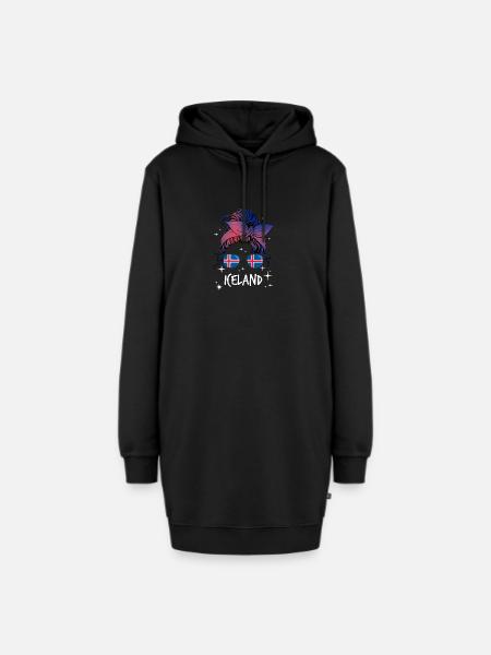 Island - Hoodie-Kleid - Schwarz