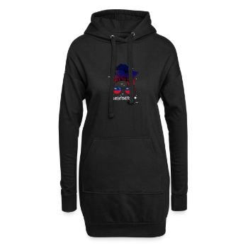 Liechtenstein - Hoodie-Kleid - Schwarz - Vorne