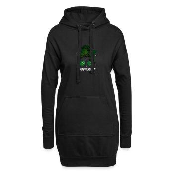 Mauretanien - Hoodie-Kleid - Schwarz - Vorne