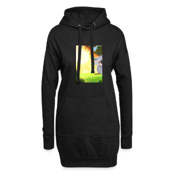Ein Koala hängt an einem Baum - Hoodie-Kleid - Schwarz - Vorne