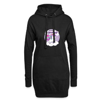 Believe In Yourself Unicorn Fantasy Art für - Hoodie-Kleid - Schwarz - Vorne