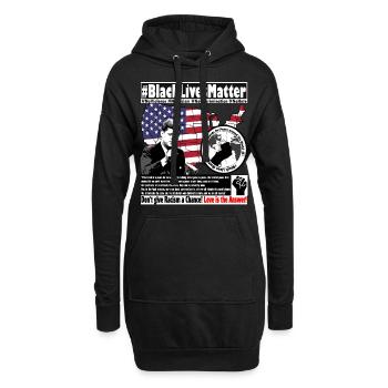 John F Kennedy Frieden in allen Zeiten Zitat - Hoodie-Kleid - Schwarz - Vorne
