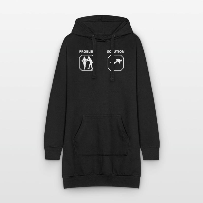 PROBLEM SOLUTION plongée Sweat-shirt à capuche long Femme