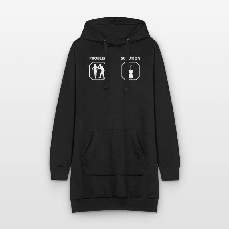 PROBLEM SOLUTION violon Sweat-shirt à capuche long Femme