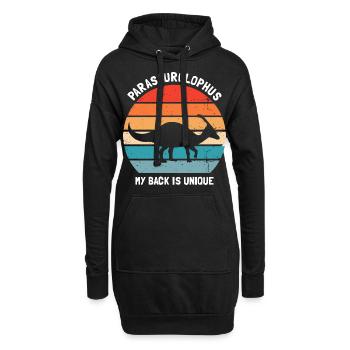 Dinosaurier Motif für Paläontologen - Hoodie-Kleid - Schwarz - Vorne