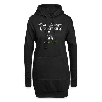 Rhum-Atologue - Sweat-shirt à capuche long Femme - noir - Devant