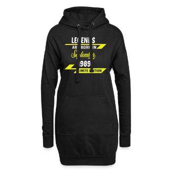 LEGENDS ARE BORN IN 1989 GEBURTSTAGSGESCHENK - Hoodie-Kleid - Schwarz - Vorne
