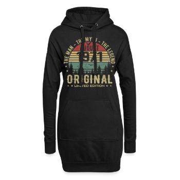 Legende seit Aug 1971 Geburtstagsgeschenk 1971 - Hoodie-Kleid - Schwarz - Vorne