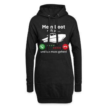 Mein Boot ruft an und ich muss gehen t-shirt - Hoodie-Kleid - Schwarz - Vorne