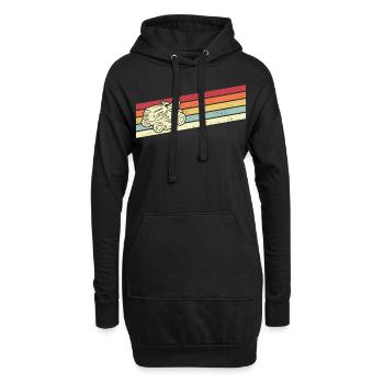 Rasenmäher Rasentraktor Aufsitzmäher Rasen mähen - Hoodie-Kleid - Schwarz - Vorne
