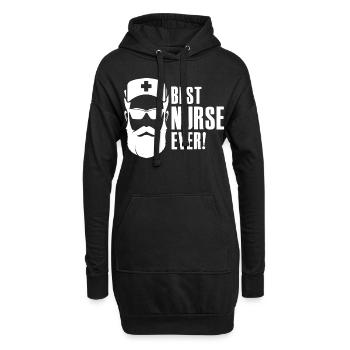 Best Nurse Ever - Krankenschwester Pfleger Notarzt - Hoodie-Kleid - Schwarz - Vorne