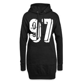 Maillot numéro 97 - Sweat-shirt à capuche long Femme - noir - Devant