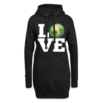 LOVE BRUSSELS SPROUTS - LOVE BRUSSEL SPROUTS - Sweat-shirt à capuche long Femme - noir - Devant