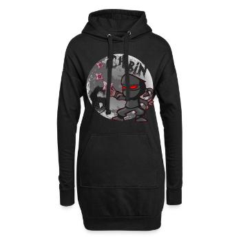 6. Geburtstag Ninja Junge 6 Jahre alt Ninja - Hoodie-Kleid - Schwarz - Vorne