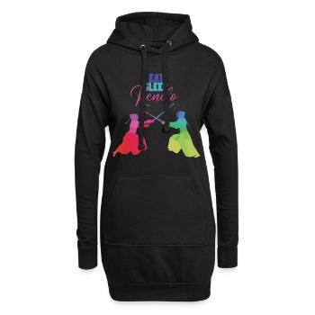Kendo - Sweat-shirt à capuche long Femme - noir - Devant