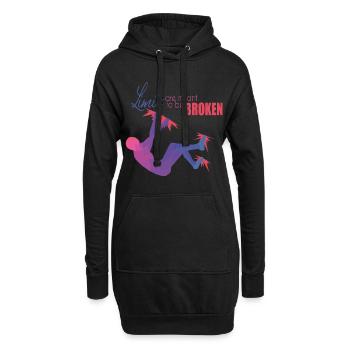 Bouldern - Sweat-shirt à capuche long Femme - noir - Devant