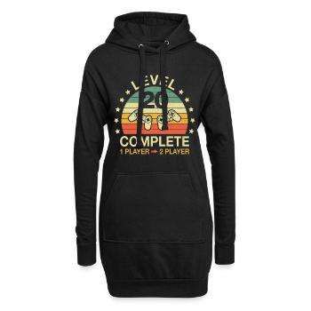 Level 20 Complete Gamer 20 Hochzeitstag - Hoodie-Kleid - Schwarz - Vorne