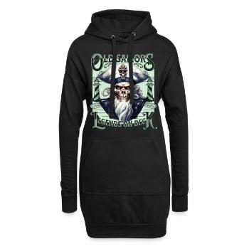 Matrose Totenkopf Totenschädel Kapitän Ahoi Schiff - Hoodie-Kleid - Schwarz - Vorne