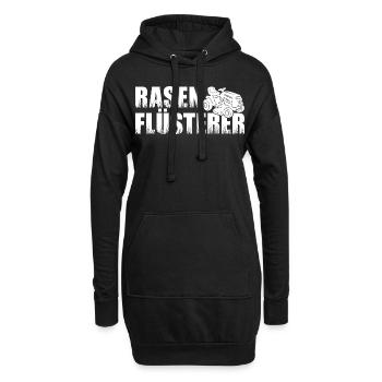 Rasenflüsterer Aufsitzmäher Rasentraktor Rasen - Hoodie-Kleid - Schwarz - Vorne