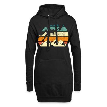 Klettern Sport Klettern Klettern Klettern Felsen - Hoodie-Kleid - Schwarz - Vorne