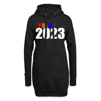 Pride 2023 - Hoodie-Kleid - Schwarz - Vorne