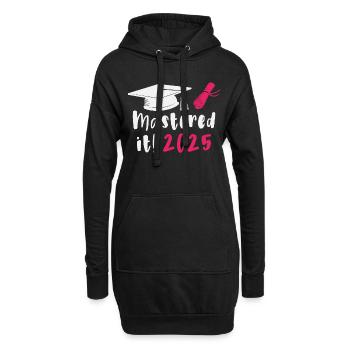 Mastered It 2025 Masters Degree Graduation 2025 - Hoodie-Kleid - Schwarz - Vorne