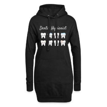 Hygiéniste dentaire - Sweat-shirt à capuche long Femme - noir - Devant