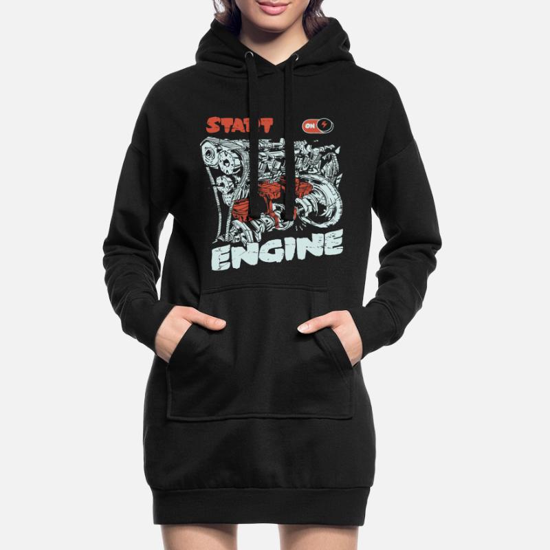Start the engine, engine, engine Hoodie Dress