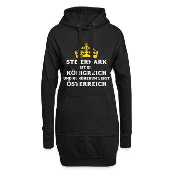 STEIERMARK - Hoodie-Kleid - Schwarz - Vorne