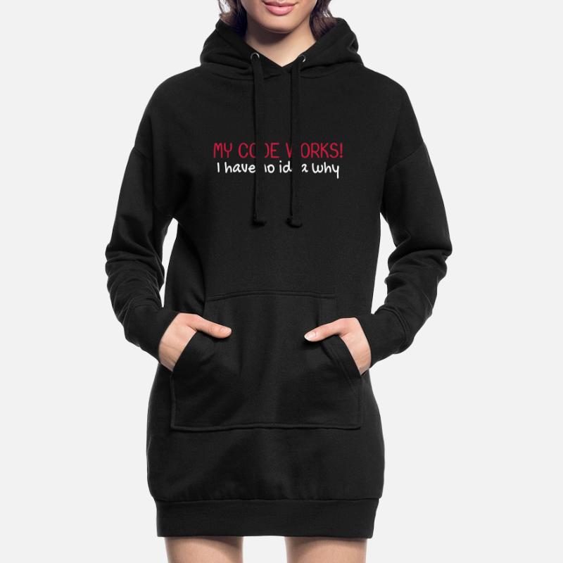 My code works Programmierer Informatiker Hoodie-Kleid